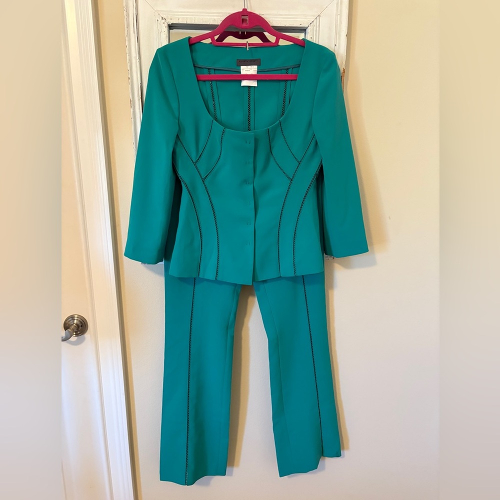Alberta Ferretti Vibrant Green Pantsuit size 8